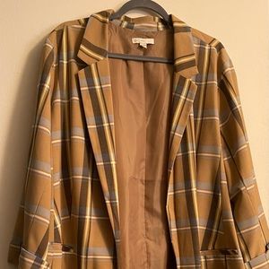 Plaid Relaxed Blazer